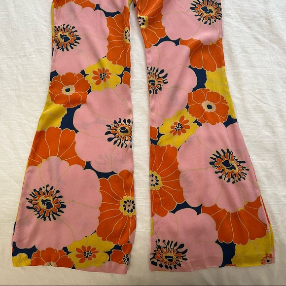 Zara Floral Print Pants SS21 - Picture 7 of 8
